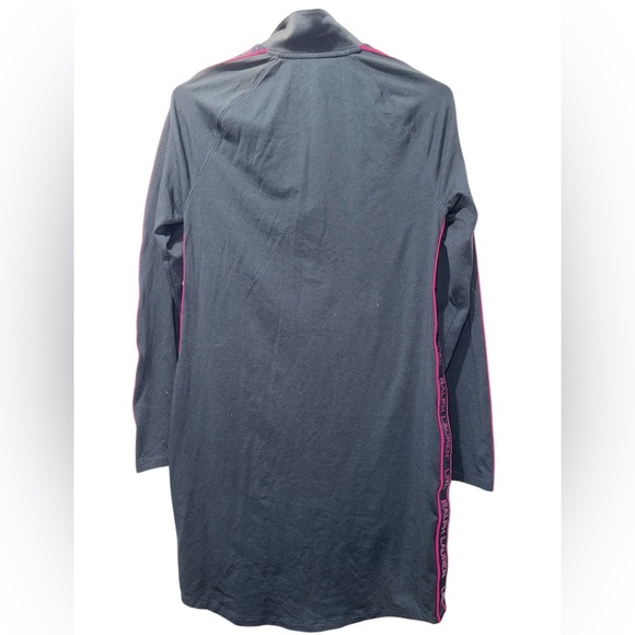 New! Lauren Ralph Lauren Logo Tape Navy/Pink 1/4 Zip Long Sleeve Dress Size S - Picture 4 of 6